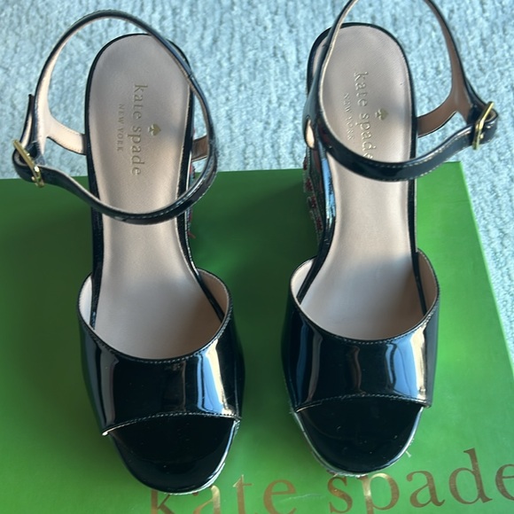 Kate Spade wedge sandals sz 6 - Picture 6 of 12